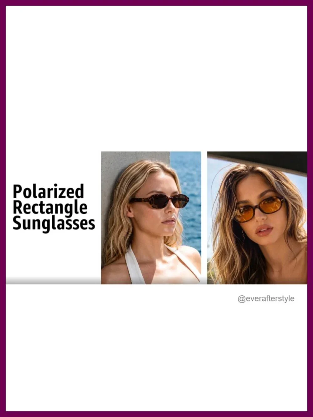 Retro Polarized Rectangle Sunglasses for Women Men Y2K 90s UV400
